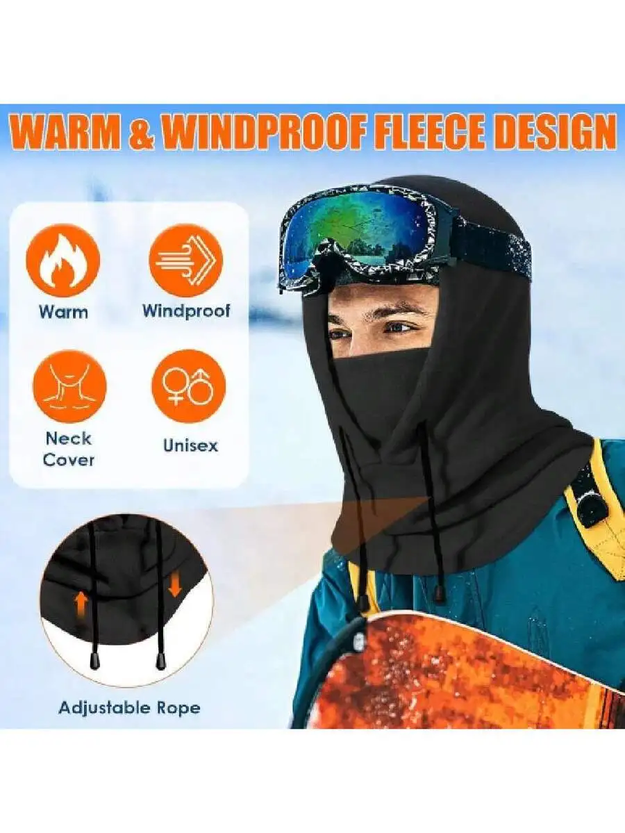 Warm Windproof Fleece Balaclav - огляд і ціна Balaclava Ski Mask