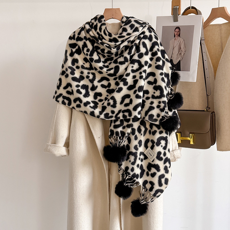 New Luxury Winter Leopard Two- - огляд і ціна Cashmere Pashmina Wrap