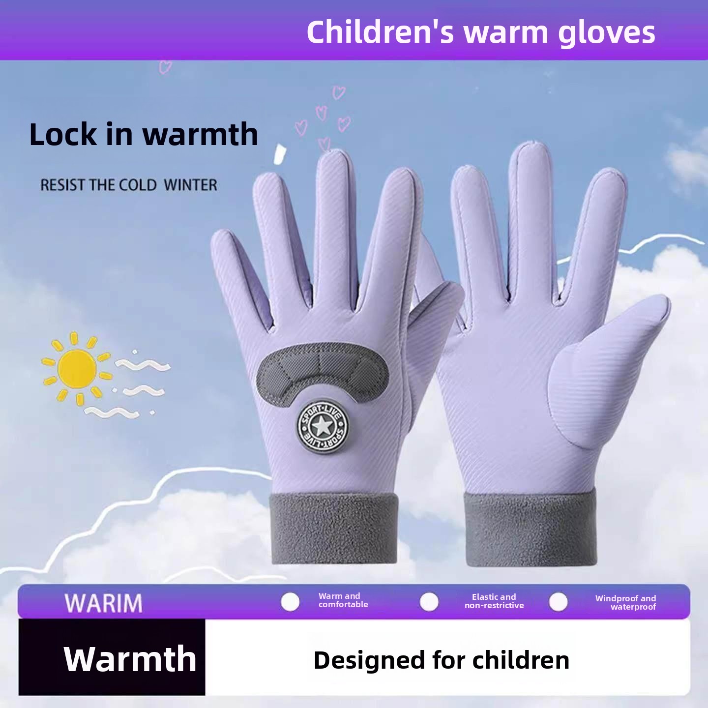Children's Ski Gloves Winter W - огляд і ціна Snow Glove Insulated
