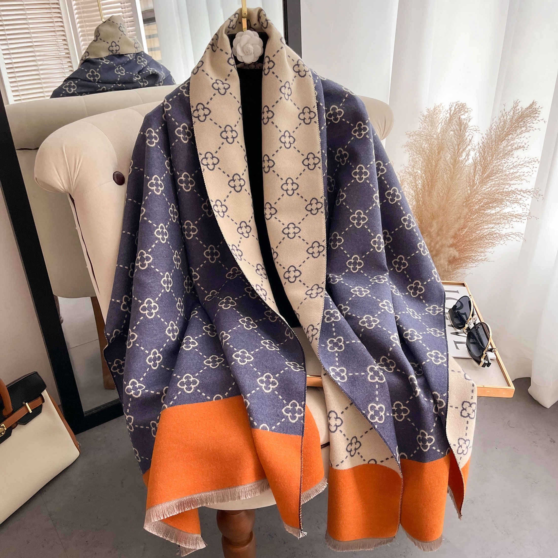 NEW Luxury Winter Thick Warm S - огляд і ціна Wool Scarf Men