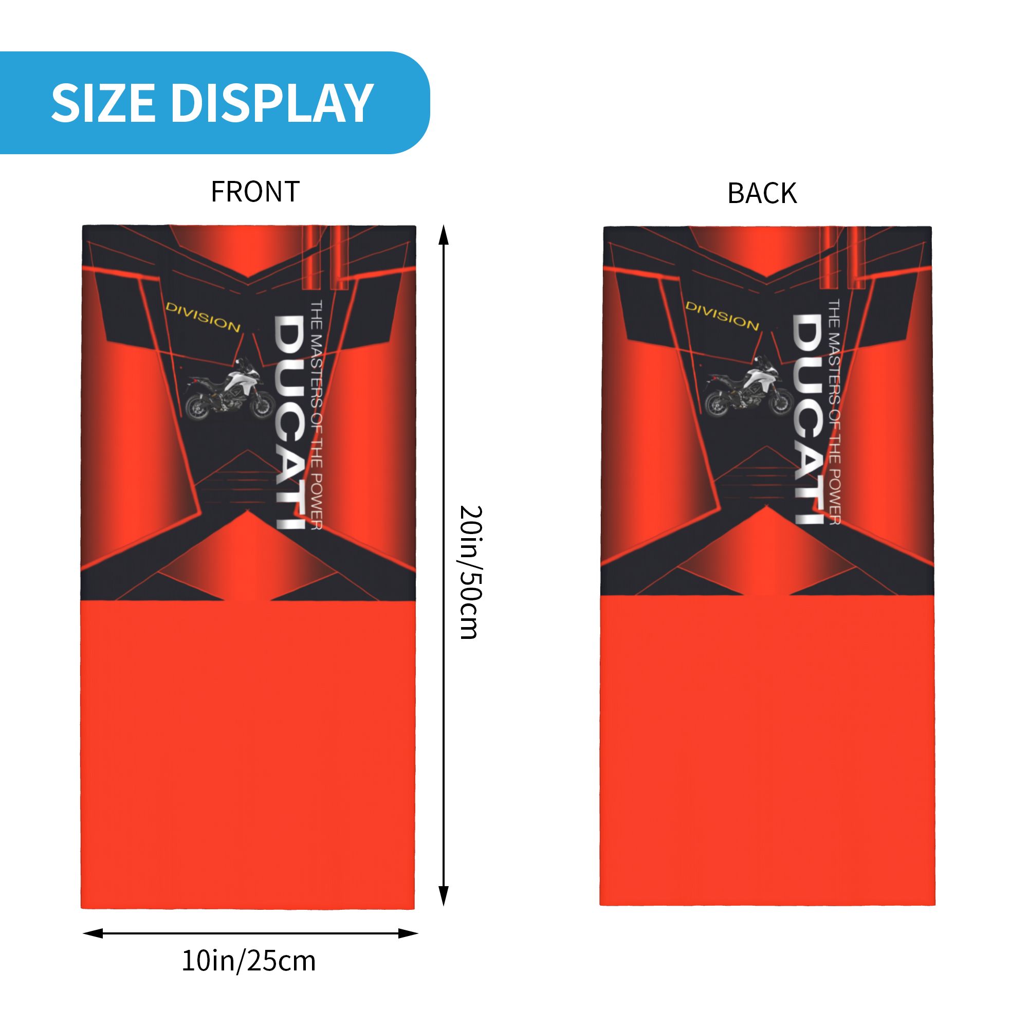 Custom Racing Sprot Ducatis  B - огляд і ціна Neck Gaiter Fleece