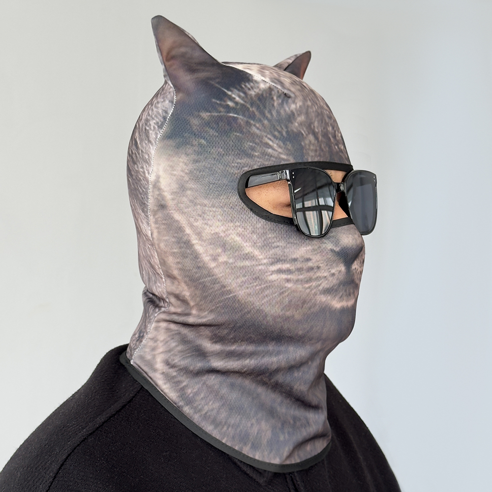3D cat animal skiing Balaclava - огляд і ціна Balaclava Ski Mask