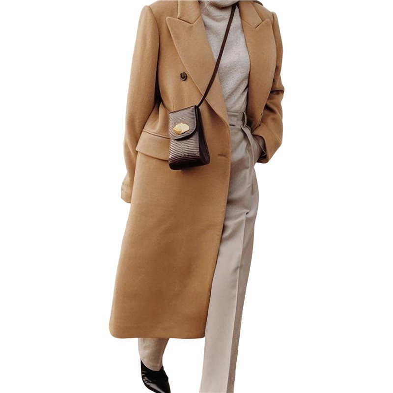 A24F-Womens Long Wool Coats Fa - огляд і ціна Wool Coat Peacoat