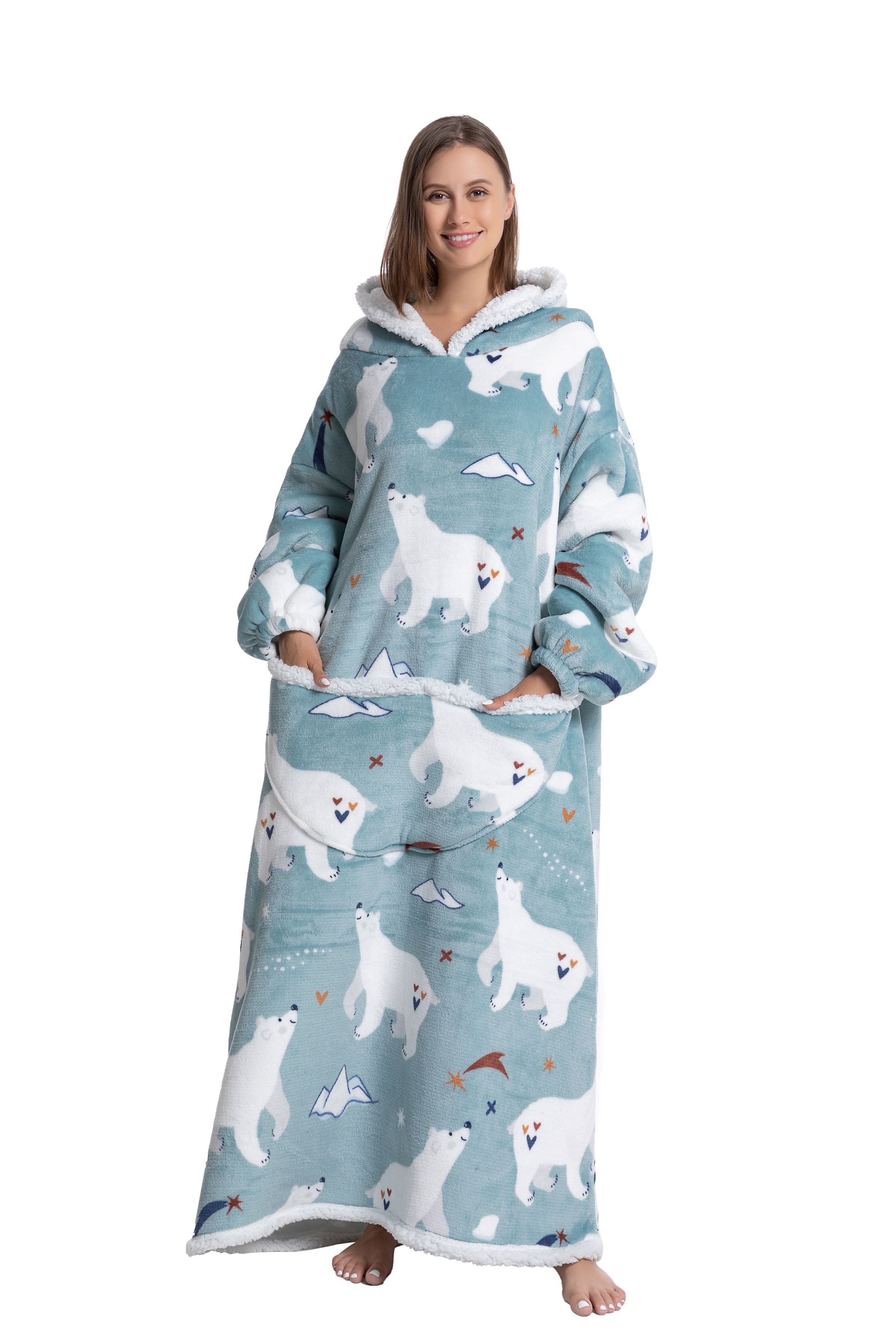 Oversized Wearable Blanket Coz - огляд і ціна Sherpa Hoodie Fleece