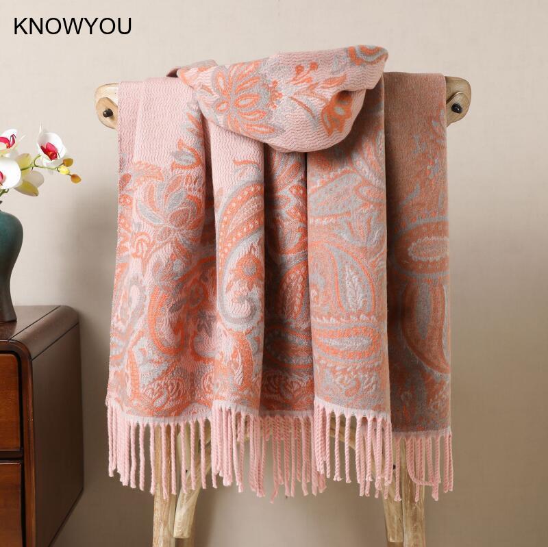 Reversible Jacquard Warm Cashm - огляд і ціна Cashmere Pashmina Wrap